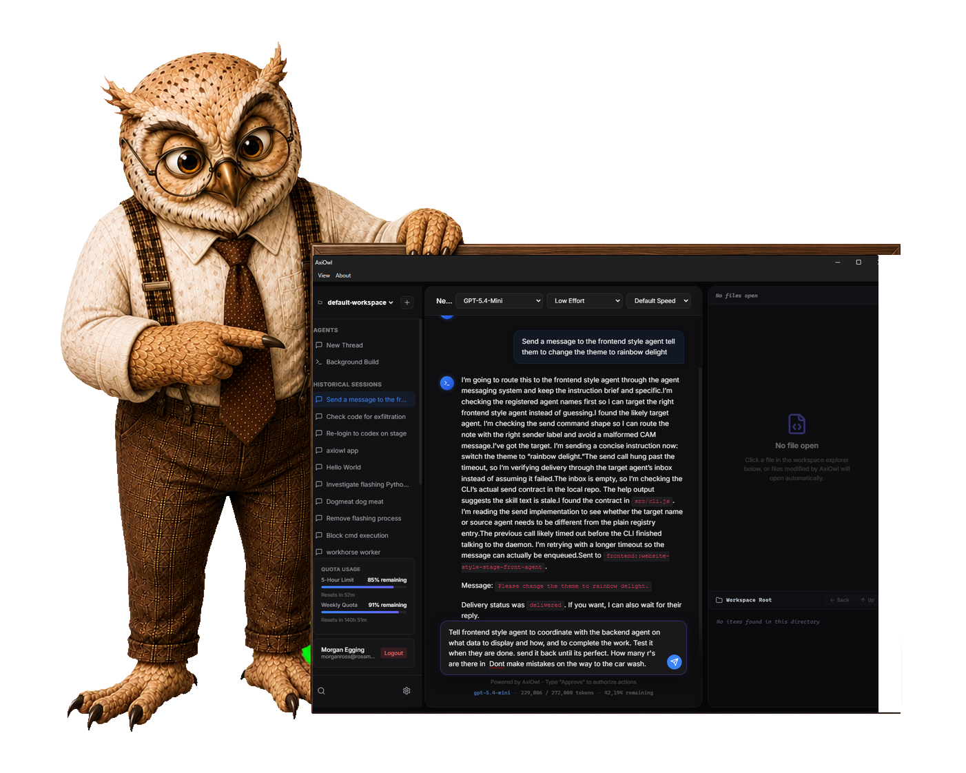 Axiom Messaging interface